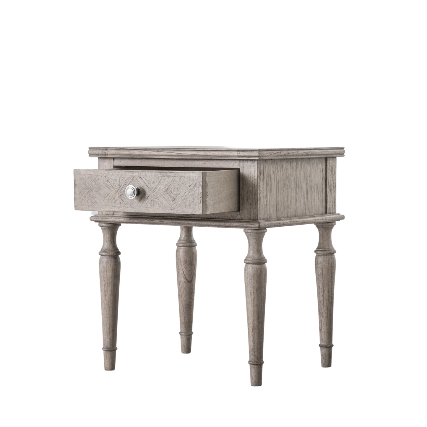 Mindi Parquet Side Table, Rectangle