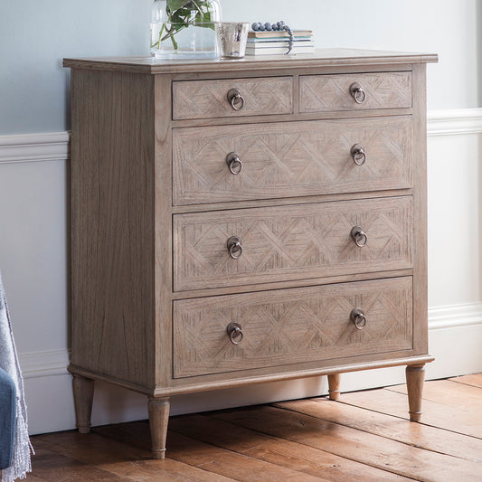 Mindi Parquet 5-drawer Chest