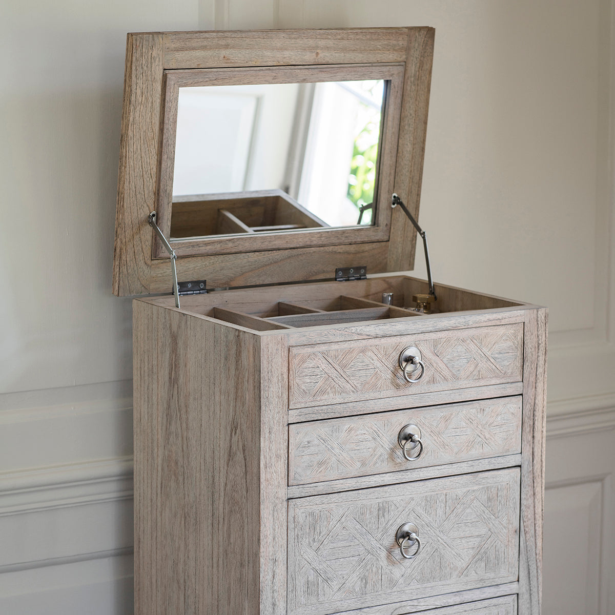 Mindi Parquet Tall Dresser