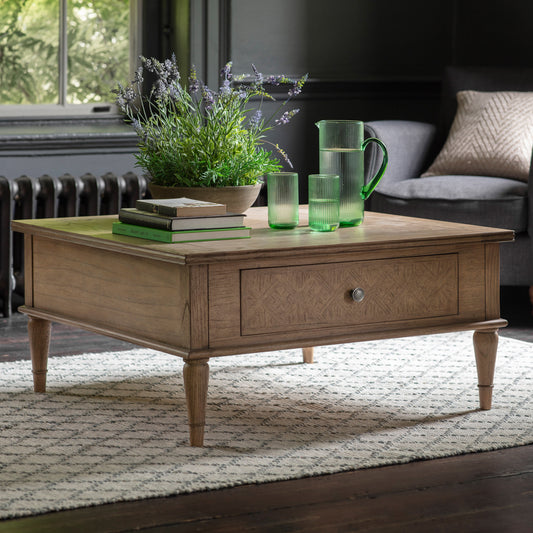 Mindi Parquet Square Coffee Table