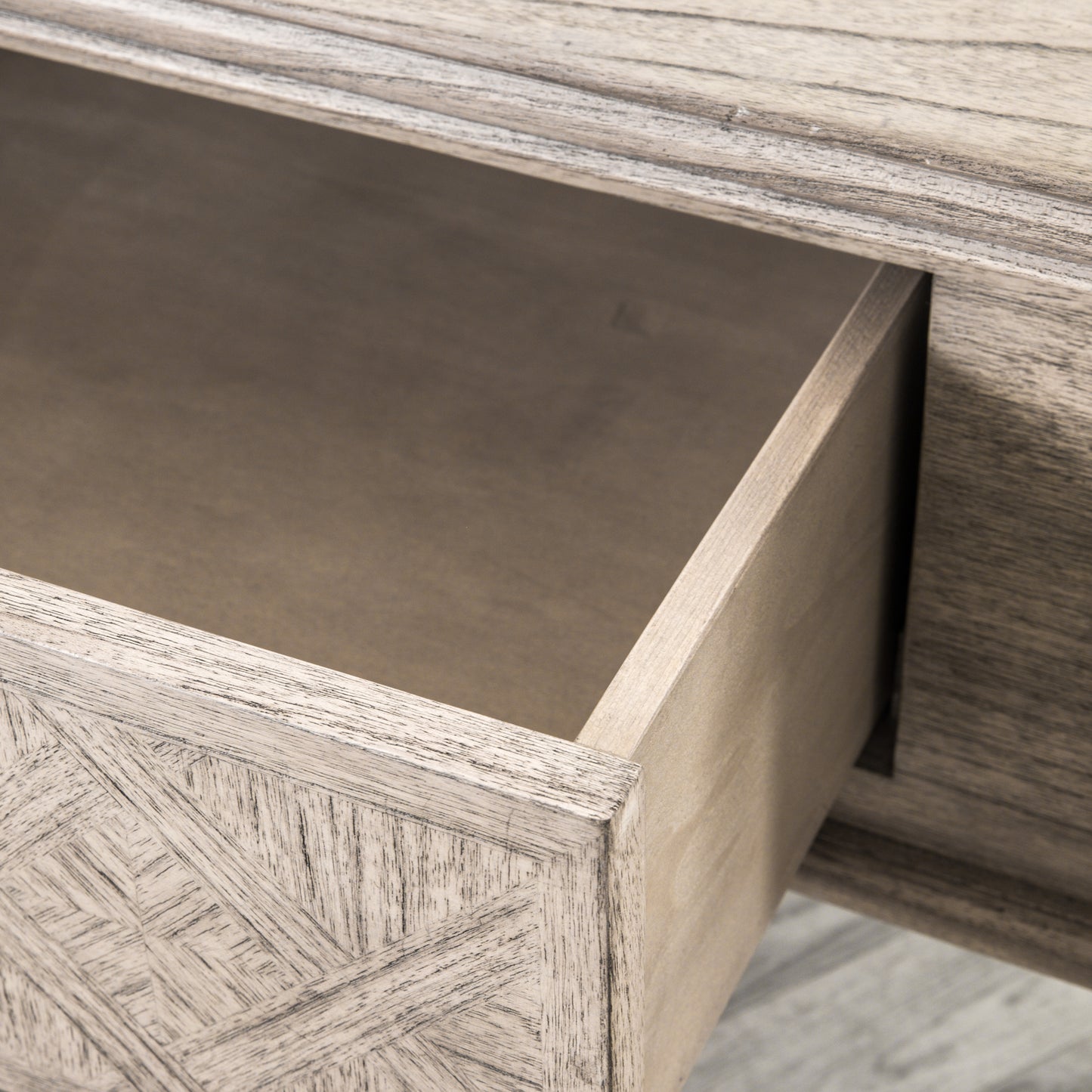 Mindi Parquet Square Coffee Table