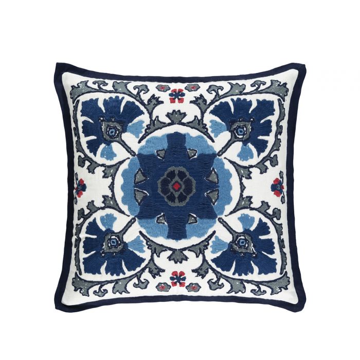 Alexi Cushion Indigo by William Yeoward