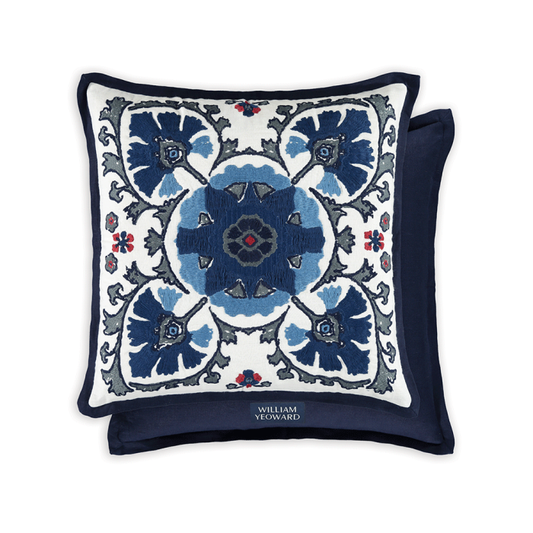 Alexi Cushion Indigo by William Yeoward