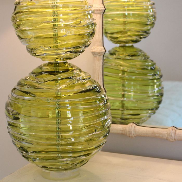 Alfie Table Lamp Amethyst Moss, by William Yeoward