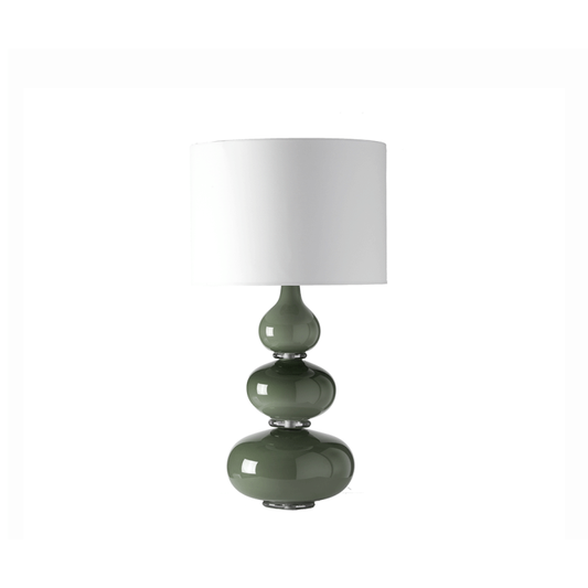 Aragora Table Lamp Slate Sage, by William Yeoward