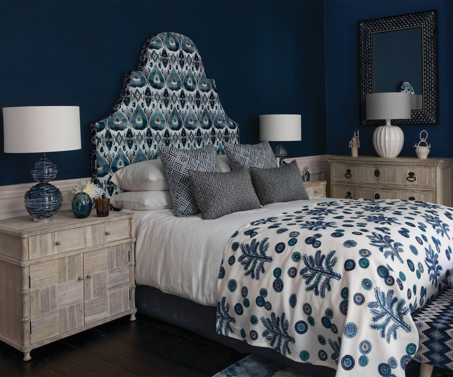Kristiana Table Lamp Chalk, by William Yeoward