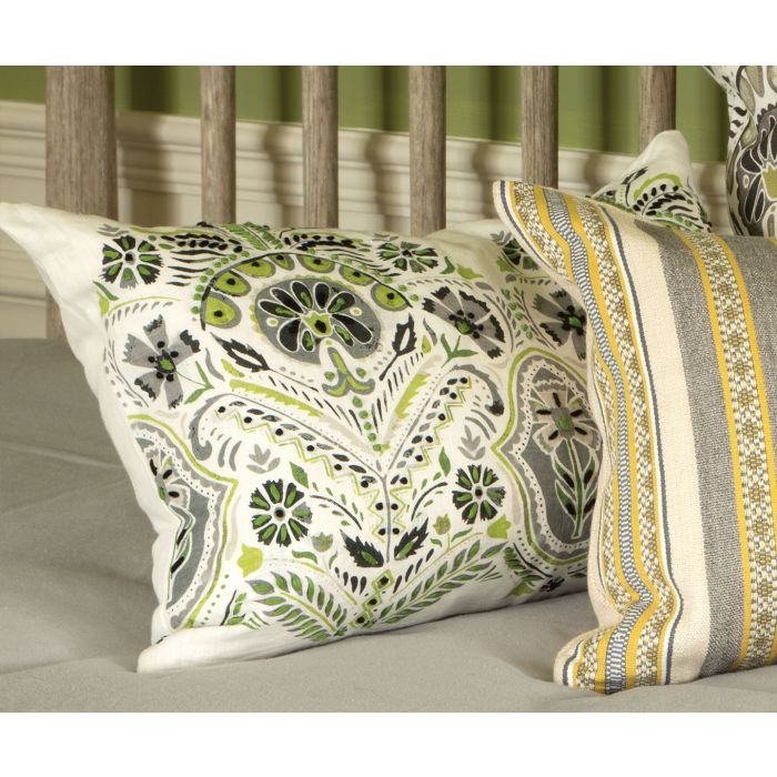 Cleave Cushion Sage by William Yeoward