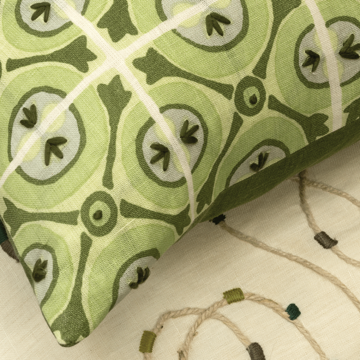 Dartley Cushion - Sage, by William Yeoward