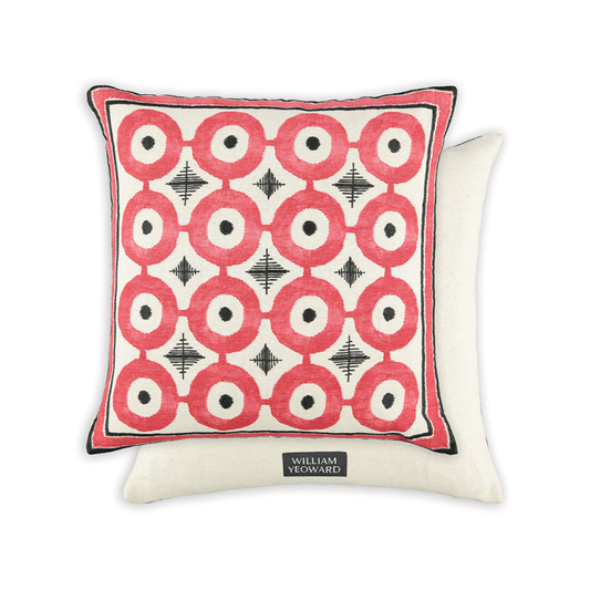 Daria Cushion Rouge by William Yeoward