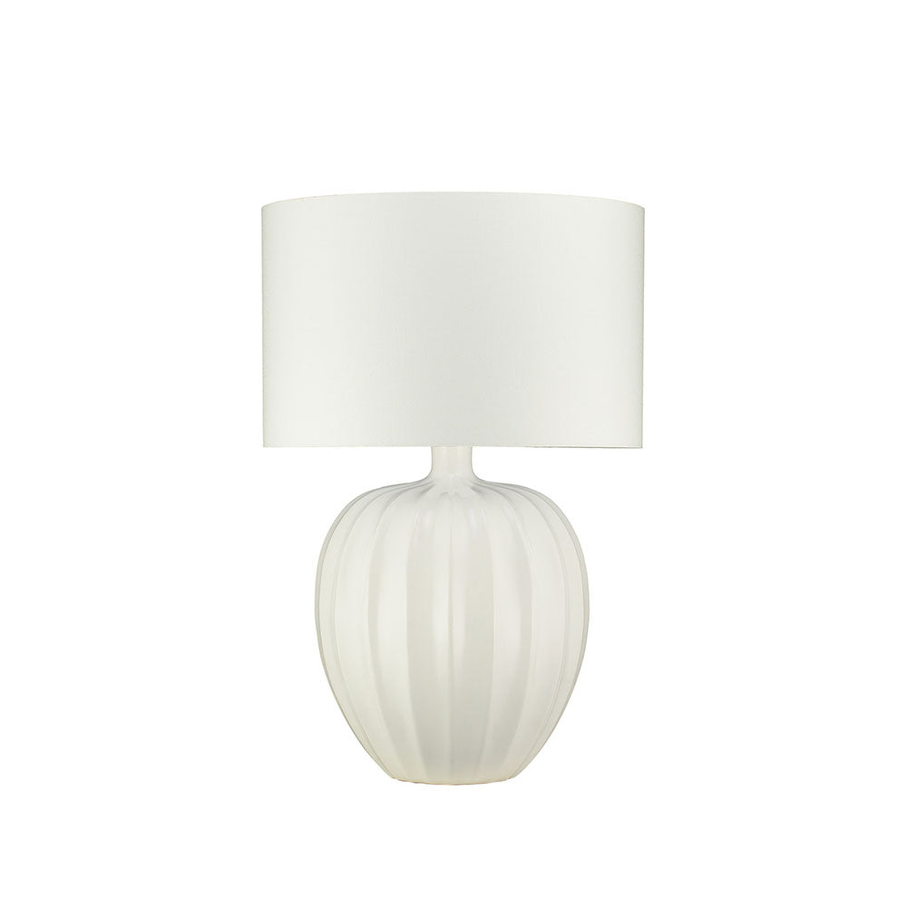 Kristiana Table Lamp Chalk, by William Yeoward