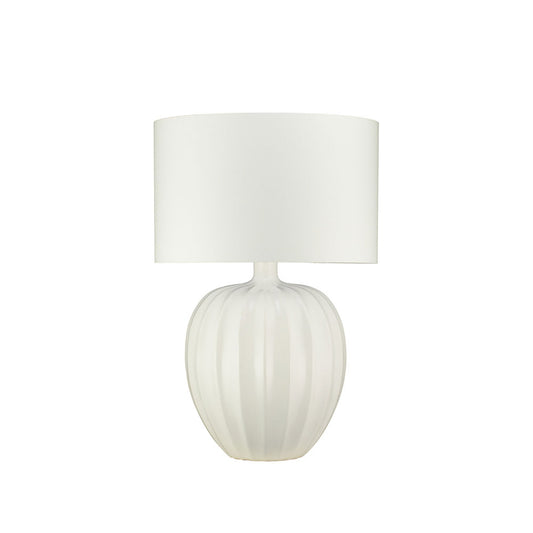 Kristiana Table Lamp Chalk, by William Yeoward