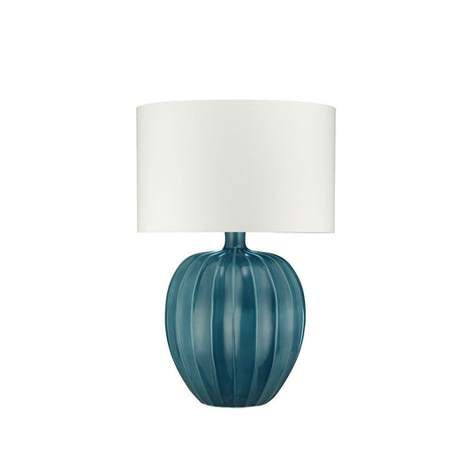 Kristiana Table Lamp Peacock, by William Yeoward