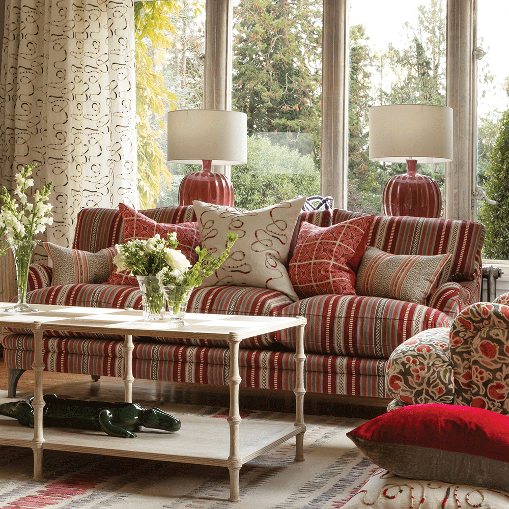 Kristiana Table Lamp Rouge, by William Yeoward