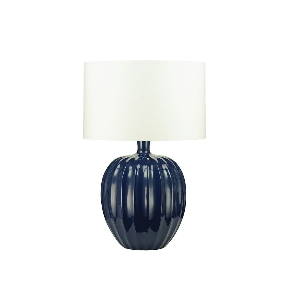 Kristiana Table Lamp Indigo, by William Yeoward
