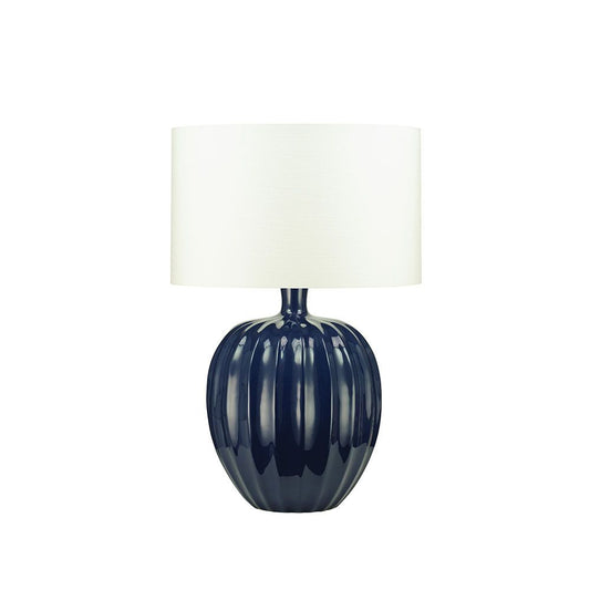 Kristiana Table Lamp Indigo, by William Yeoward