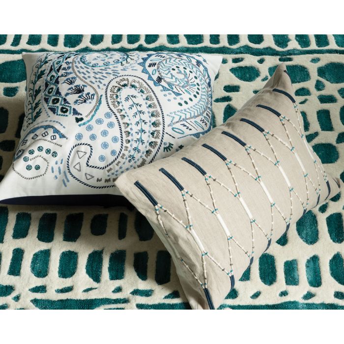 Lima Cushion Indigo by William Yeoward