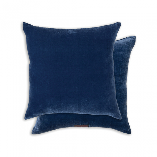 Paddy Velvet Cushion French Navy by William Yeoward