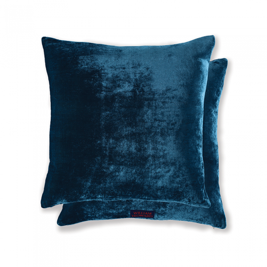 Paddy Velvet Cushion Marine by William Yeoward