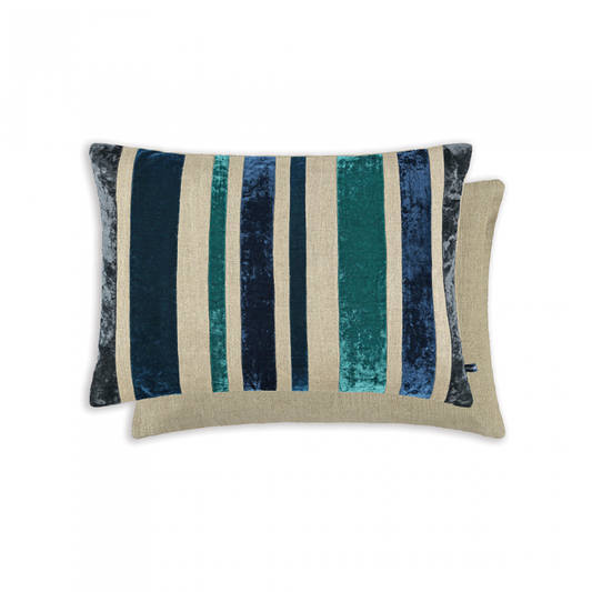 Reilly Velvet Cushion Midnight by William Yeoward