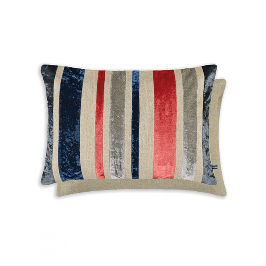 Reilly Velvet Cushion Rouge by William Yeoward