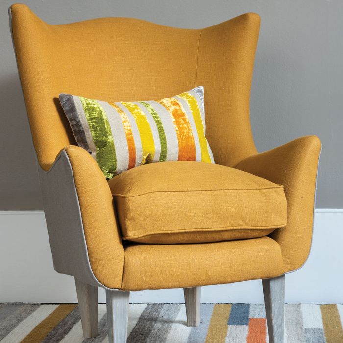 Reilly Velvet Cushion Spice by William Yeoward