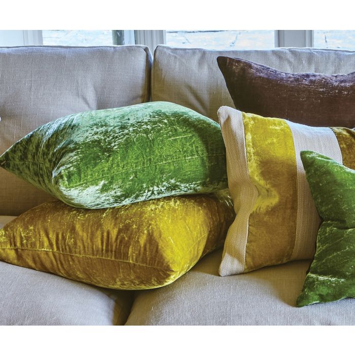 Paddy Velvet Cushion Forest by William Yeoward