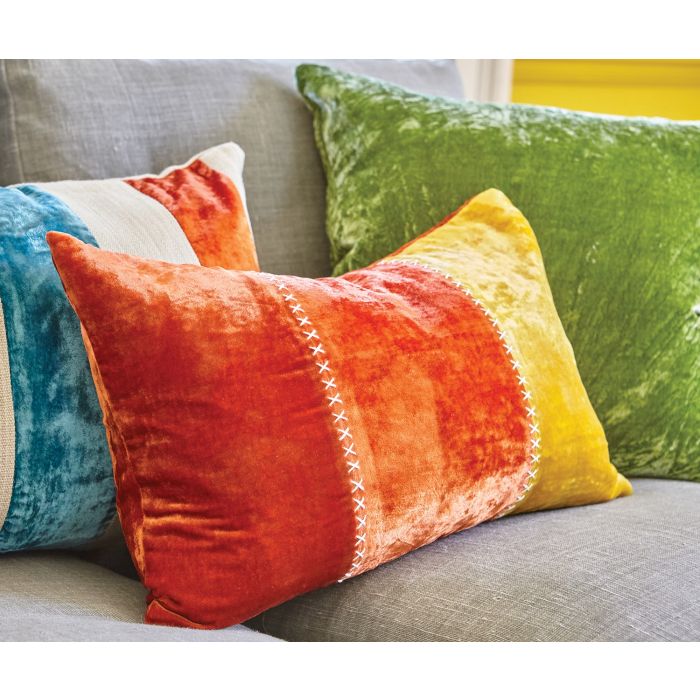 Paddy Velvet Cushion Forest by William Yeoward