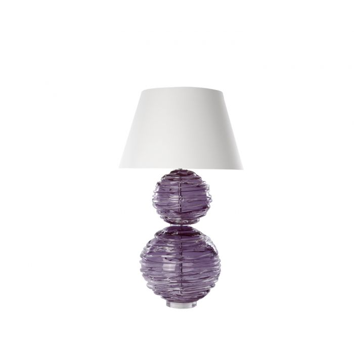 Alfie Table Lamp Amethyst Amethyst, by William Yeoward