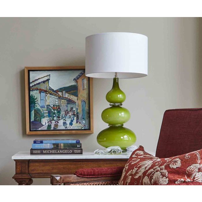 Aragora Table Lamp Slate Moss, by William Yeoward